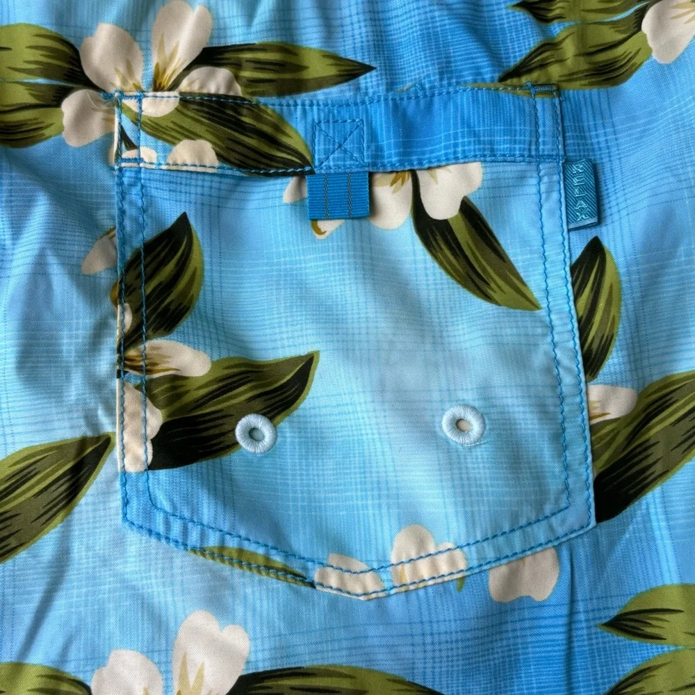 Tommy Bahama Blue Hawaiian Mesh Swimsuit Beach